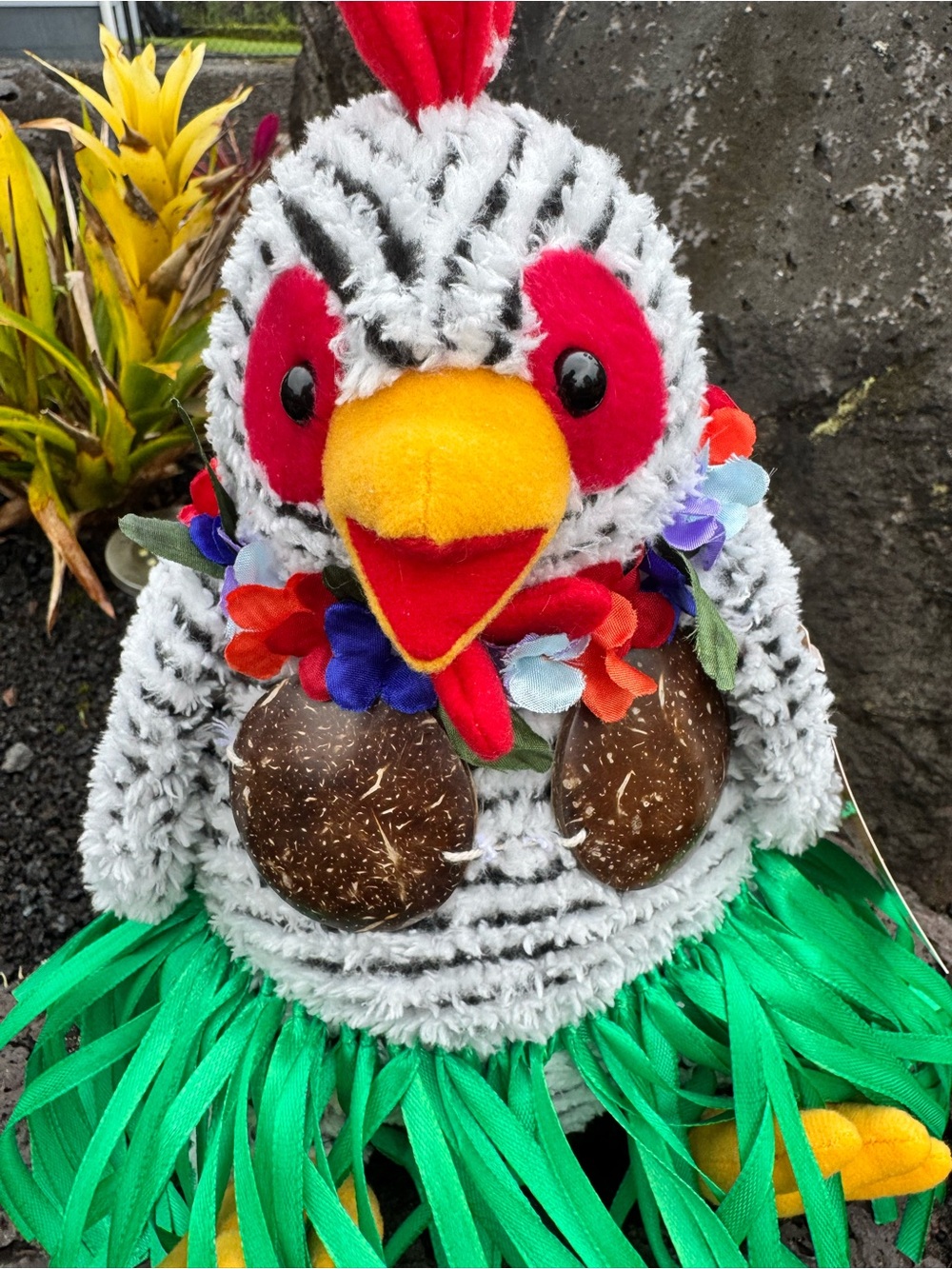 Hawaiian Stuff Hau‘oli Hula Hula Chicken Plush Doll Hawaii Collectible - Picture 5 of 9